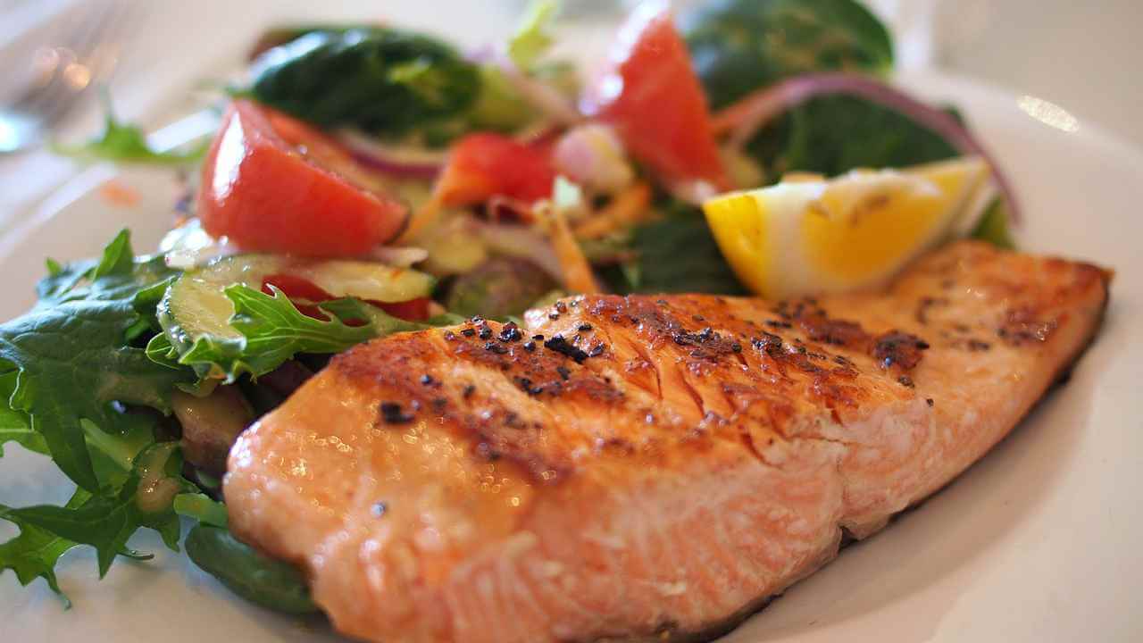 salmon is rich in Omega-3 healthy fats